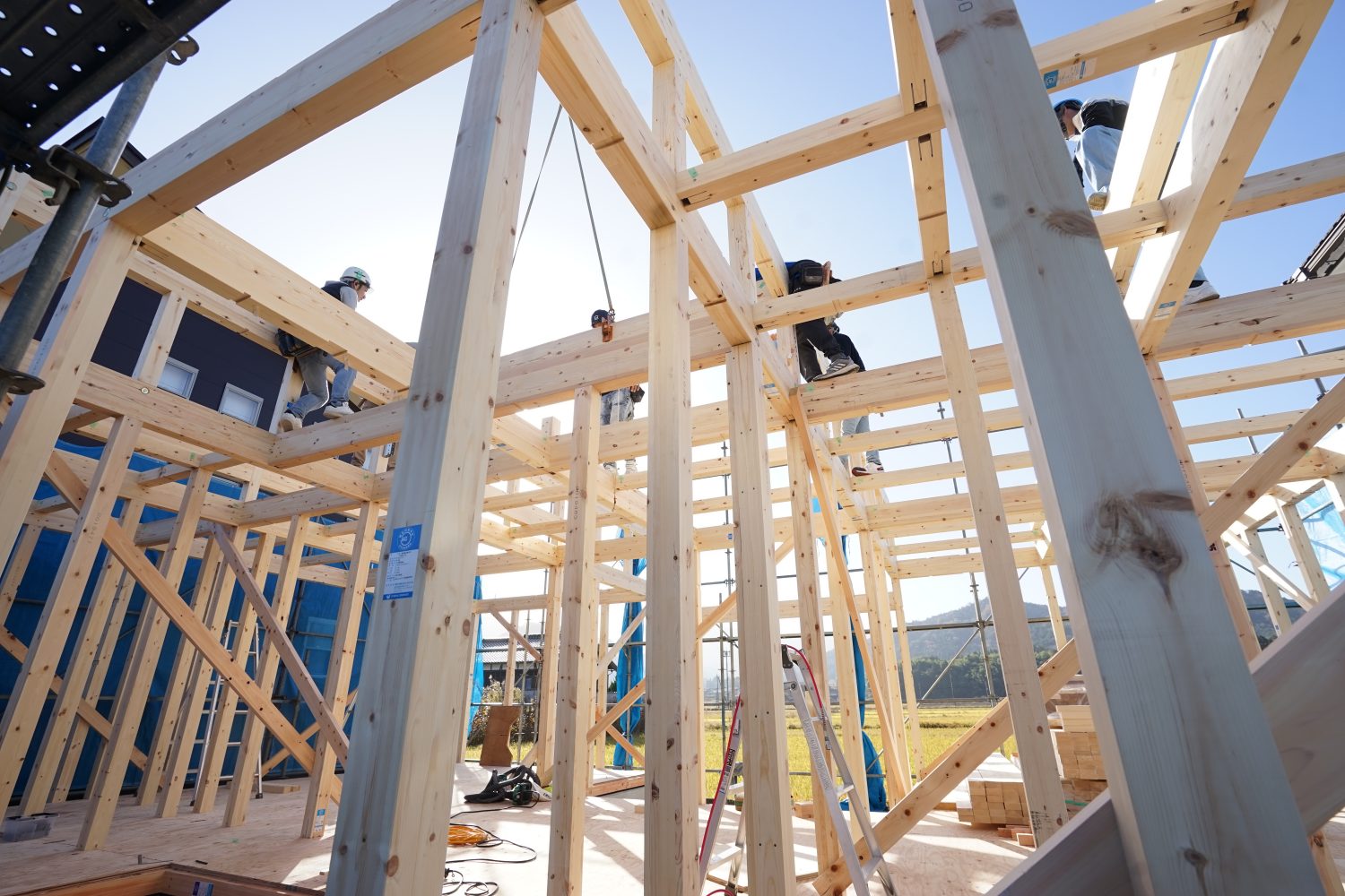 上棟を迎えました！in与謝野町 新築、リフォームなら京丹後市 与謝野町の工務店｜杉建 一級建築士事務所